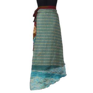 Vintage Silk Magic Wrap Skirt SW727
