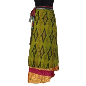 Vintage Silk Magic Wrap Skirt SW733