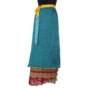 Vintage Silk Magic Wrap Skirt SW739