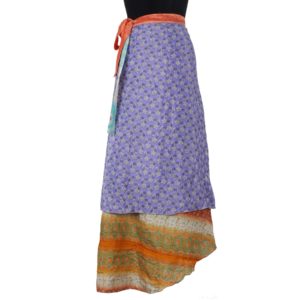 Vintage Silk Magic Wrap Skirt SW774