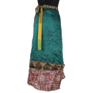 Vintage Silk Magic Wrap Skirt SW777