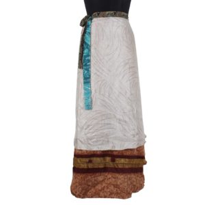 Vintage Silk Magic Wrap Skirt SW778