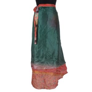 Vintage Silk Magic Wrap Skirt SW779