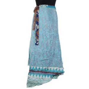 Vintage Silk Magic Wrap Skirt SW783