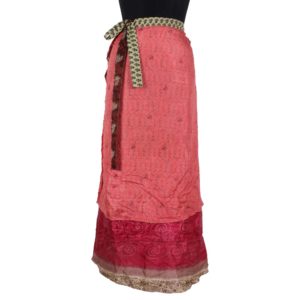 Vintage Silk Magic Wrap Skirt SW788