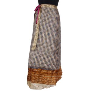 Vintage Silk Magic Wrap Skirt SW789