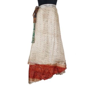 Vintage Silk Magic Wrap Skirt SW827