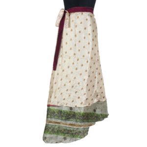 Vintage Silk Magic Wrap Skirt SW828