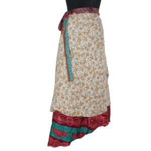 Vintage Silk Magic Wrap Skirt SW833