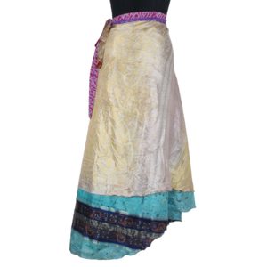 Vintage Silk Magic Wrap Skirt SW834