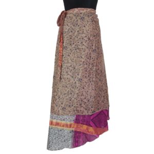 Vintage Silk Magic Wrap Skirt SW840
