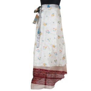 Vintage Silk Magic Wrap Skirt SW846