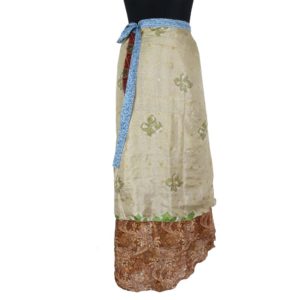 Vintage Silk Magic Wrap Skirt SW848
