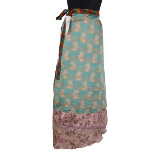 Vintage Silk Magic Wrap Skirt SW849