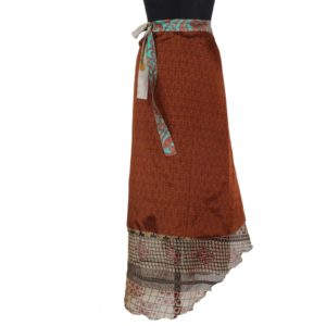 Vintage Silk Magic Wrap Skirt SW850