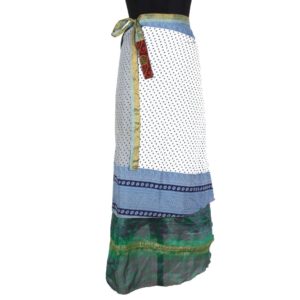 Vintage Silk Magic Wrap Skirt SW852