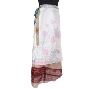 Vintage Silk Magic Wrap Skirt SW853