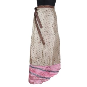 Vintage Silk Magic Wrap Skirt SW854