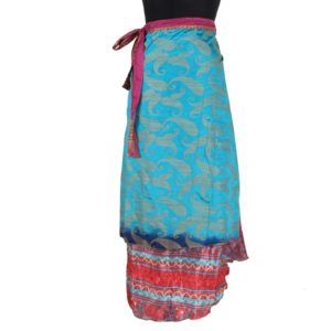 Vintage Silk Magic Wrap Skirt SW855