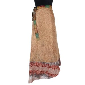 Vintage Silk Magic Wrap Skirt SW859
