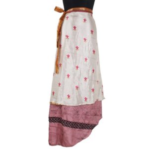 Vintage Silk Magic Wrap Skirt SW861