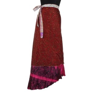 Vintage Silk Magic Wrap Skirt SW862