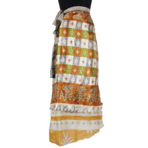 Vintage Silk Magic Wrap Skirt SW866