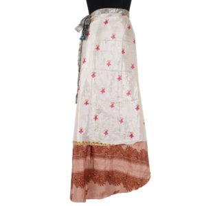 Vintage Silk Magic Wrap Skirt SW871