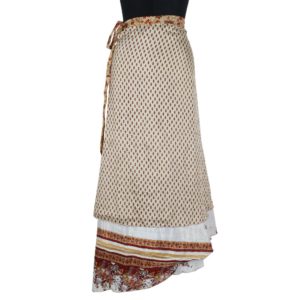 Vintage Silk Magic Wrap Skirt SW872