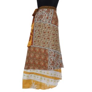Vintage Silk Magic Wrap Skirt SW873