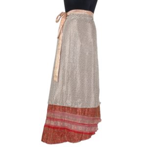 Vintage Silk Magic Wrap Skirt SW874