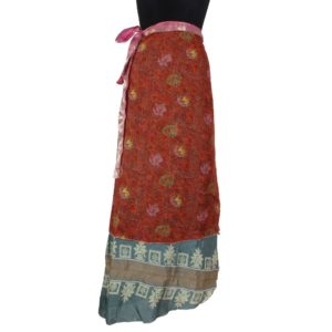 Vintage Silk Magic Wrap Skirt SW879
