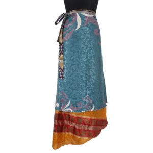 Vintage Silk Magic Wrap Skirt SW882