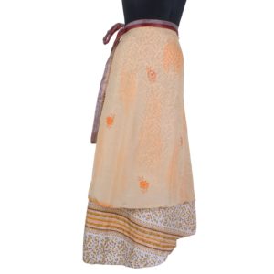 Vintage Silk Magic Wrap Skirt SW884
