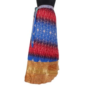 Vintage Silk Magic Wrap Skirt SW886