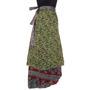 Vintage Silk Magic Wrap Skirt SW888