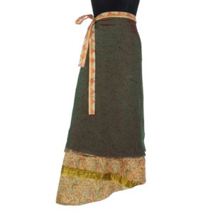 Vintage Silk Magic Wrap Skirt SW889