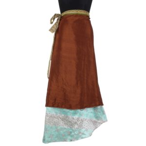 Vintage Silk Magic Wrap Skirt SW892