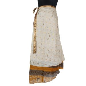 Vintage Silk Magic Wrap Skirt SW898
