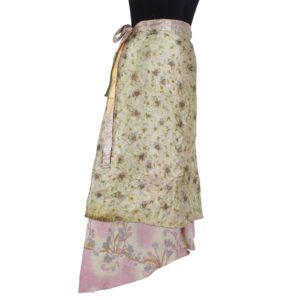 Vintage Silk Magic Wrap Skirt SW899