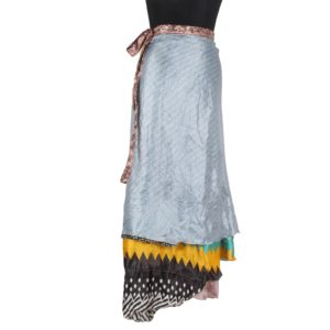 Vintage Silk Magic Wrap Skirt SW900