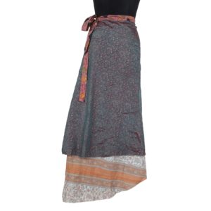 Vintage Silk Magic Wrap Skirt SW907