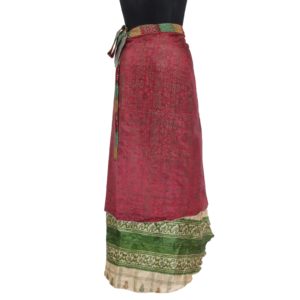 Vintage Silk Magic Wrap Skirt SW908
