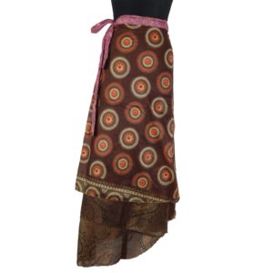 Vintage Silk Magic Wrap Skirt SW909
