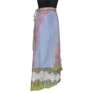 Vintage Silk Magic Wrap Skirt SW910