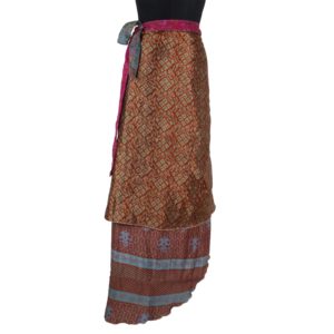 Vintage Silk Magic Wrap Skirt SW911