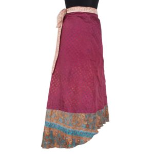 Vintage Silk Magic Wrap Skirt SW916