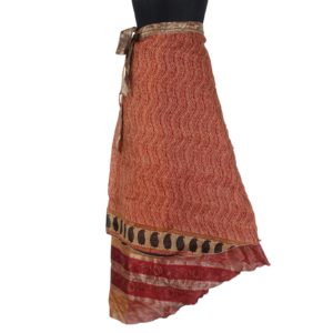 Vintage Silk Magic Wrap Skirt SW954