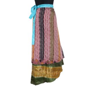 Vintage Silk Magic Wrap Skirt SW960