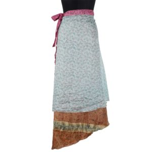 Vintage Silk Magic Wrap Skirt SW964